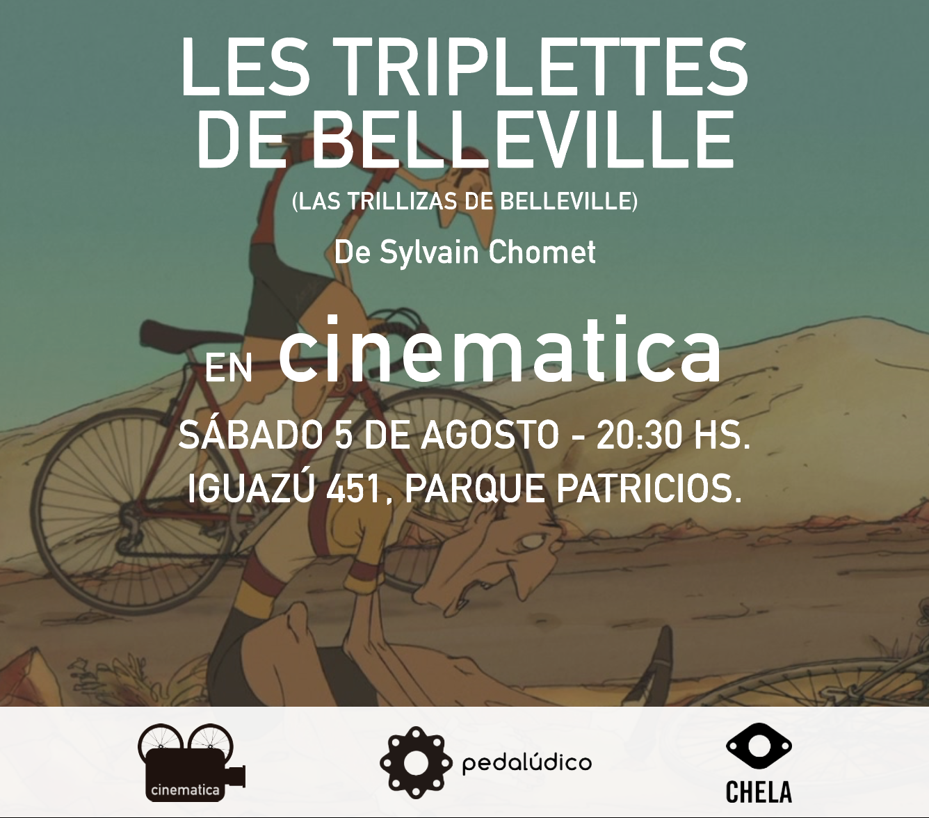 Flyer Las Trillizas De Belleville Cinematica PedaLúdico 2017 08 01(1.0)(fr)